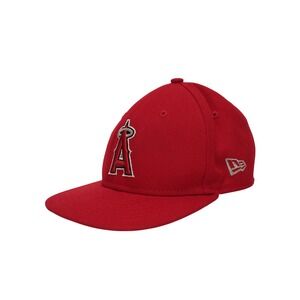 New Era 59FIFTY Los Angeles Angels Youth 6 3/8 Red Fitted MLB On Field Cap